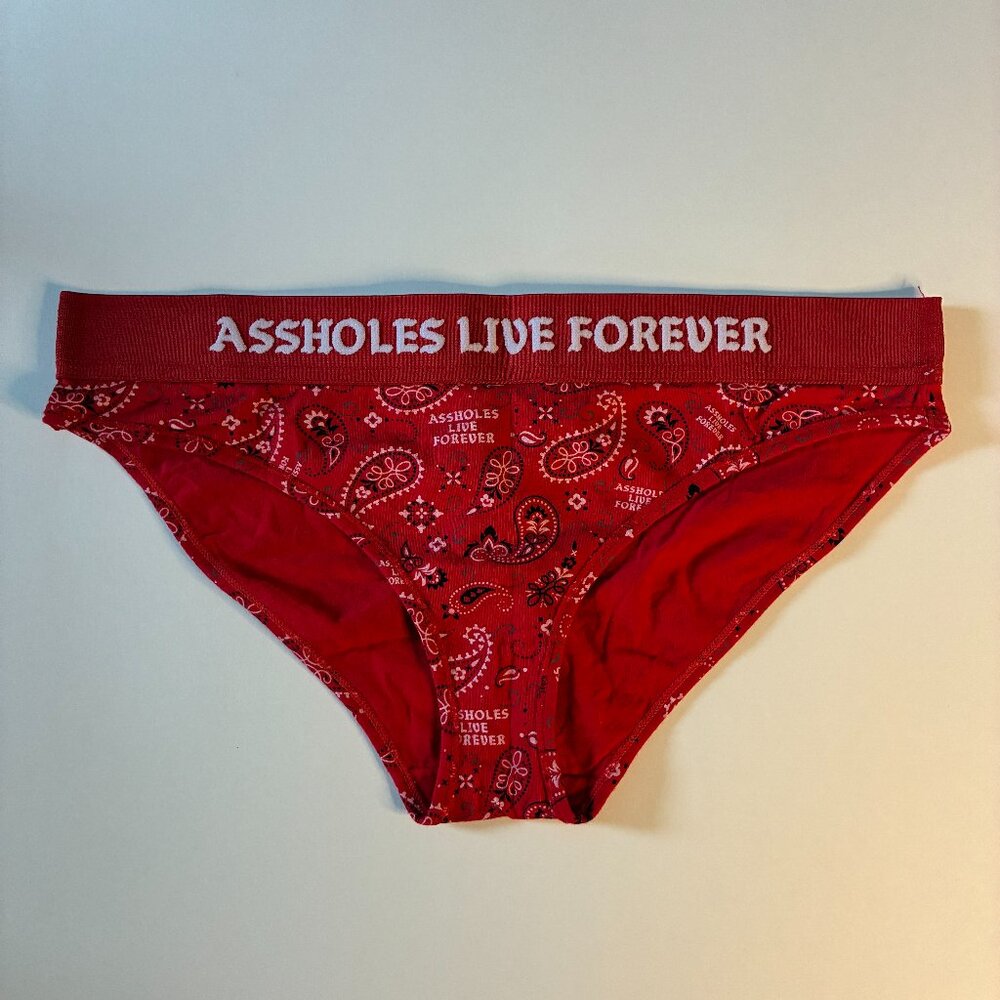 Assholes Live Forever Women's Red Underwear